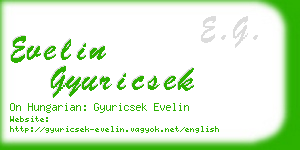 evelin gyuricsek business card